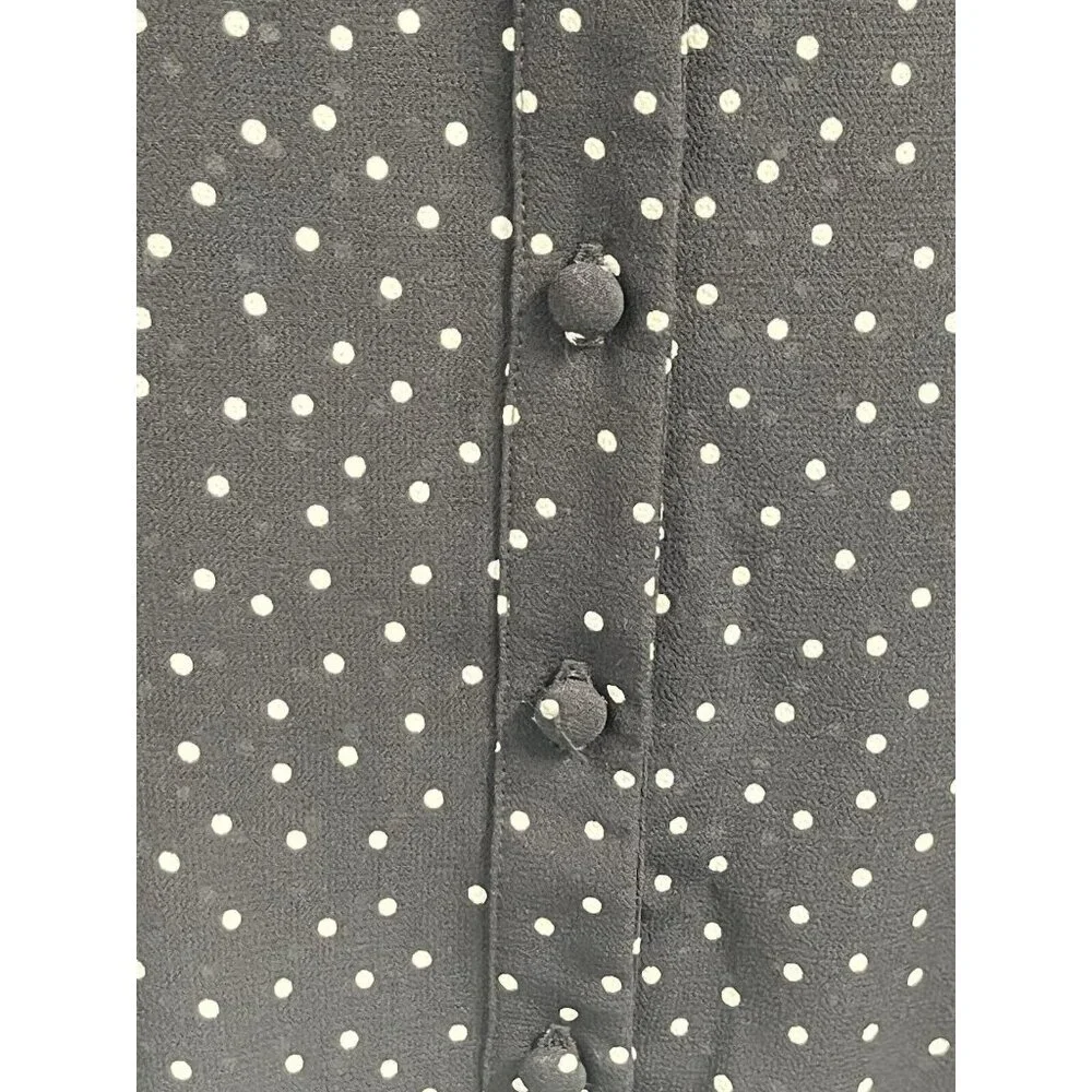 Reformation Black and White Polka Dot Blouse - Picture 3 of 7